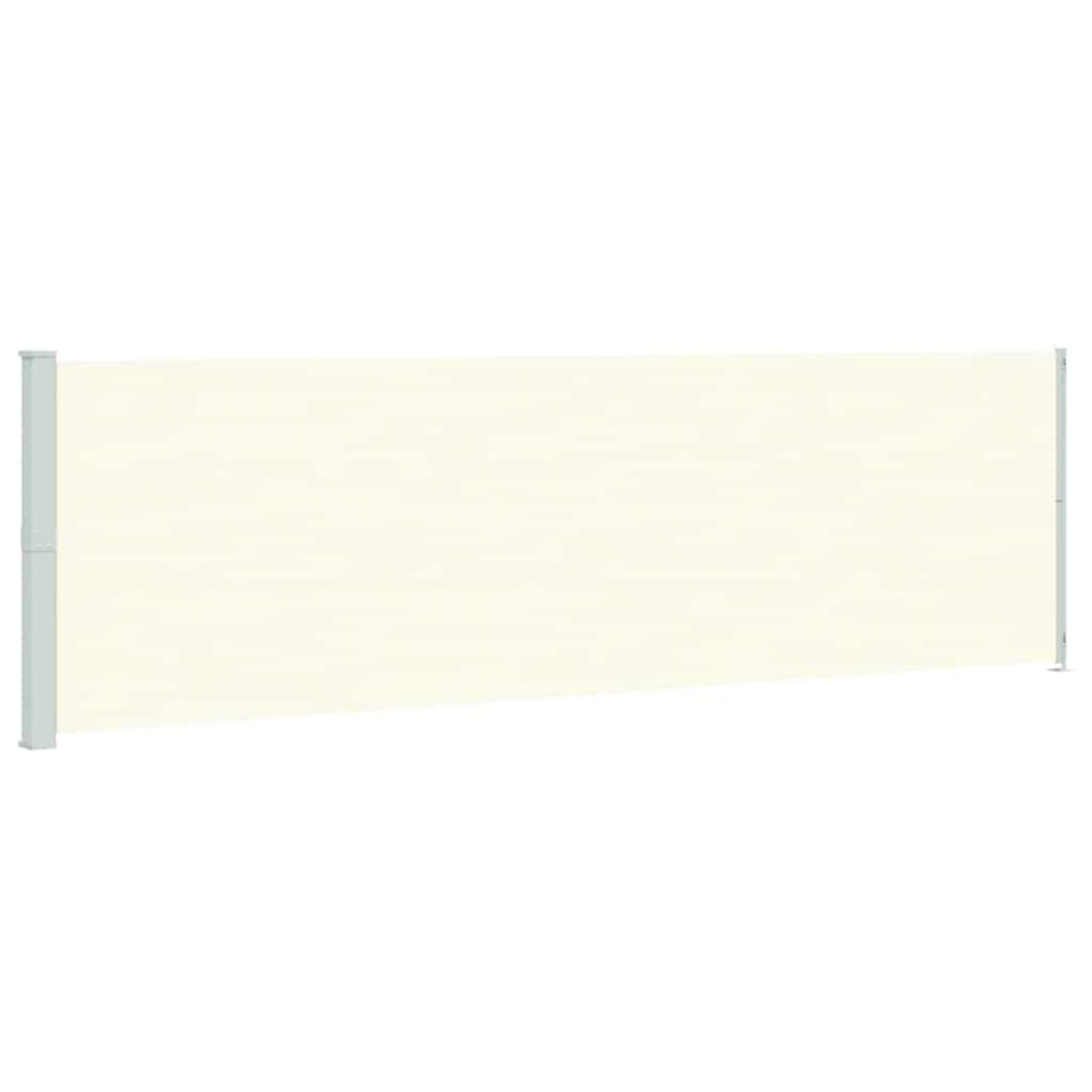 Auvent latéral rétractable de patio 180x600 cm crème