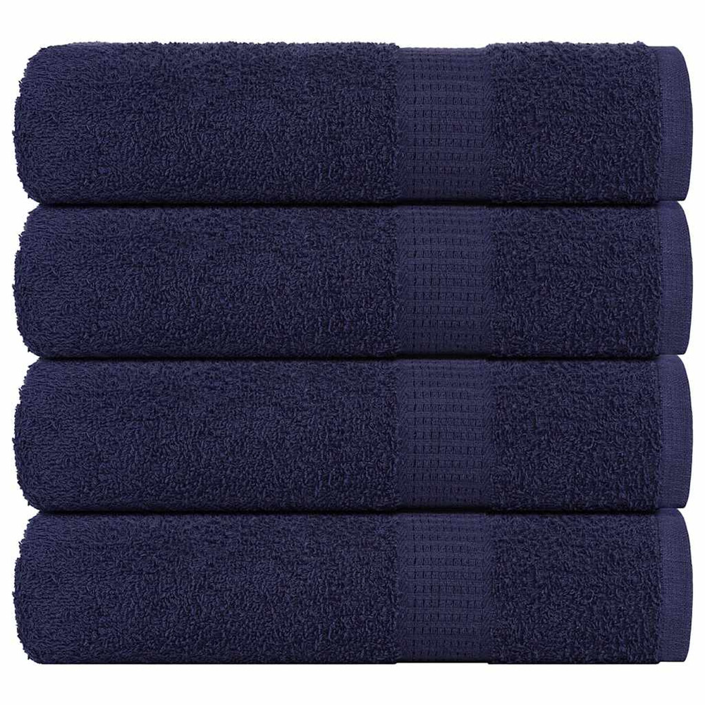 Essuie-mains frogn 4 pcs bleu marine 50x100 cm 360 g/m²