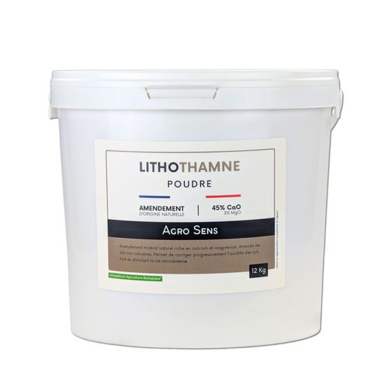 Lithothamne en poudre - amendement calcaire naturel pour le jardin - seau 12 kg