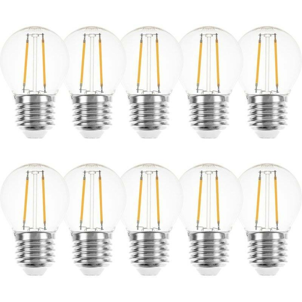 Lot de 10 ampoules led filament 2w e27 2200k blanc chaud guinguette