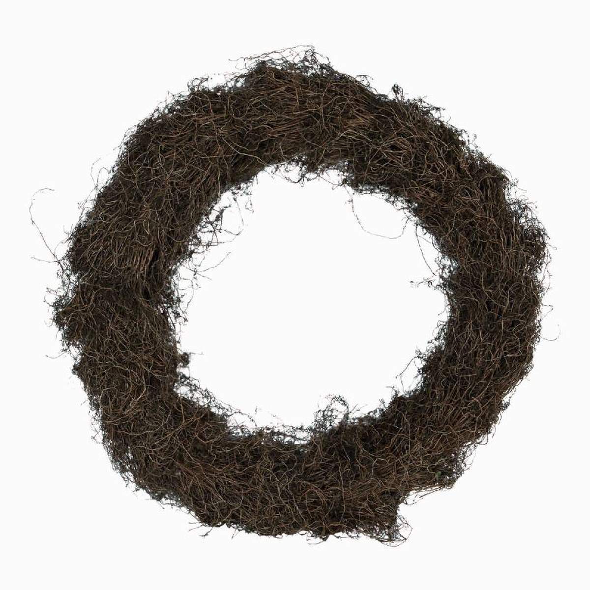Ptmd couronne de noël wreath -100x22x100 cm - polyester - laiton