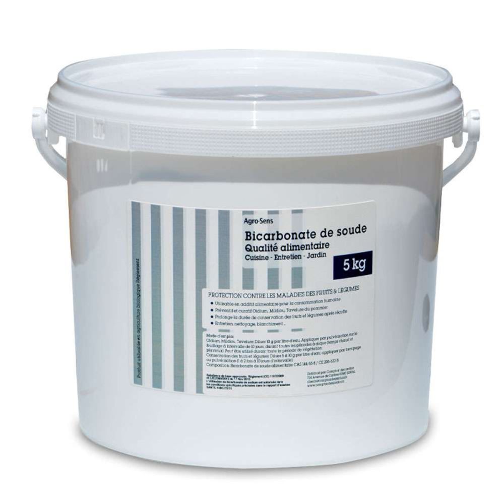 Bicarbonate de soude alimentaire - agro sens - seau 5 kg