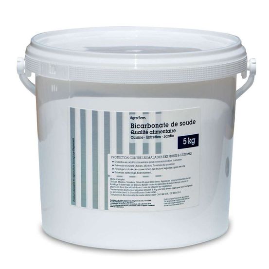 Bicarbonate de soude alimentaire - agro sens - seau 5 kg