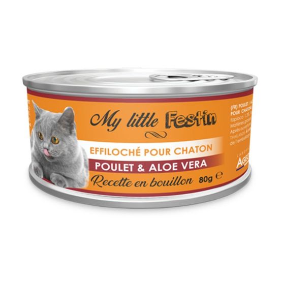 My little festin - chaton - bouillon poulet / aloes 80 g