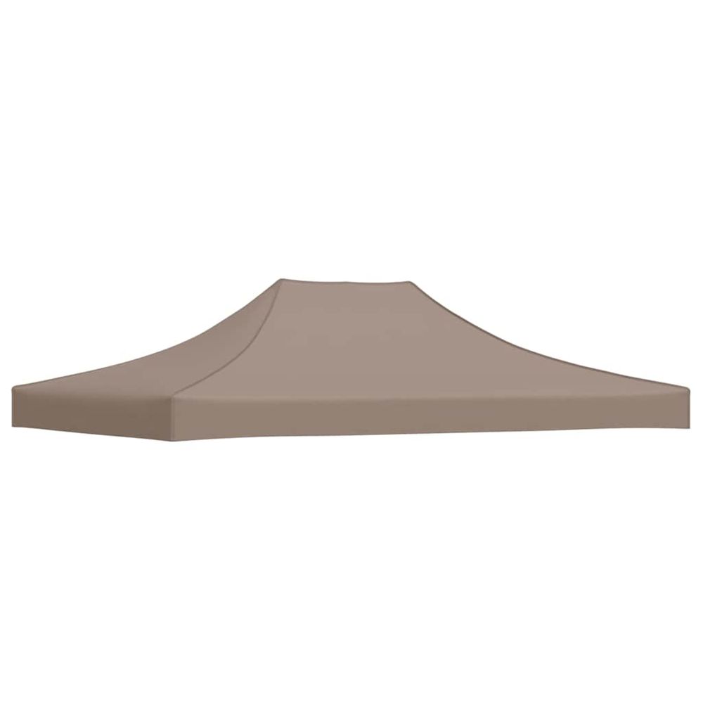 Toit de tente de réception 4x3 m taupe 270 g/m²