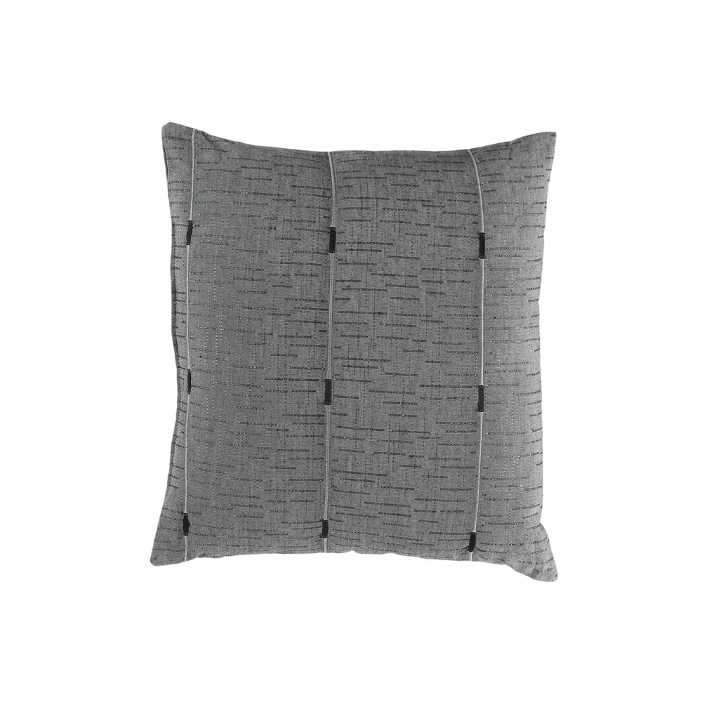 Coussin jacquard bicolore filio anthracite 40 x 40 cm