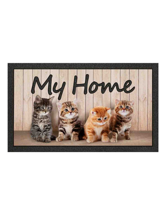 Tapis format classic my home chatons 40 x 68 cm tapis format classic my home chatons 40 x 68 cm - euroflock division