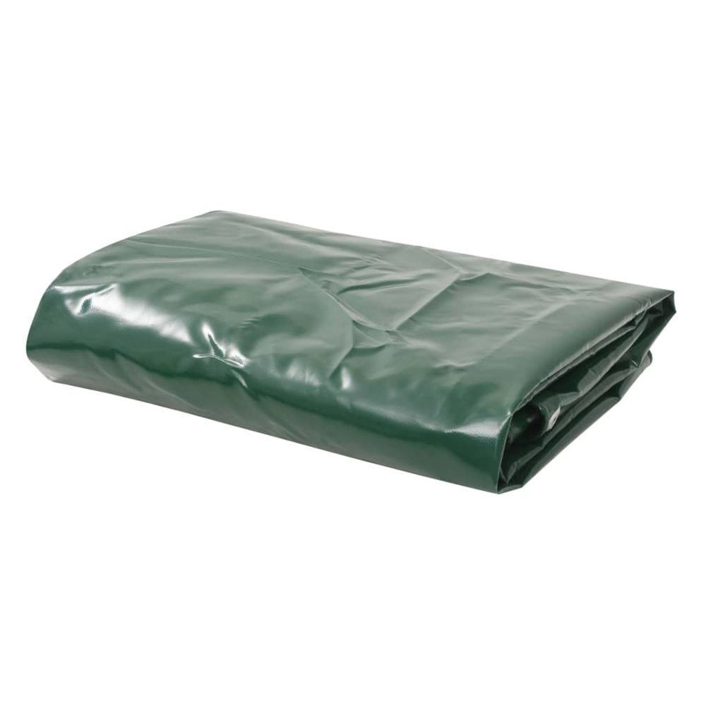 Tarps vert 3,5 x 5 m toile avec revêtement en pvc