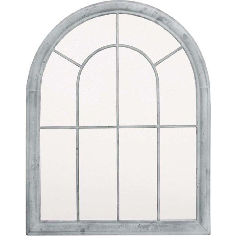 Grand miroir fenêtre en métal atelier