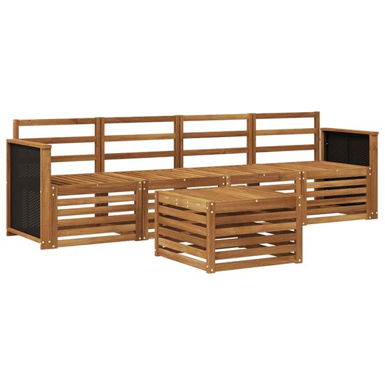 Ensemble de canapés d'extérieur 5 pc naturel