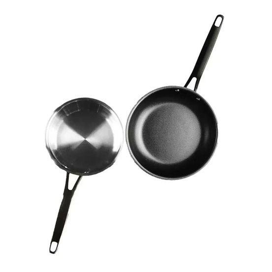 Poêle origin anti-adhérente en acier inoxydable - ø24cm - tous feux et four