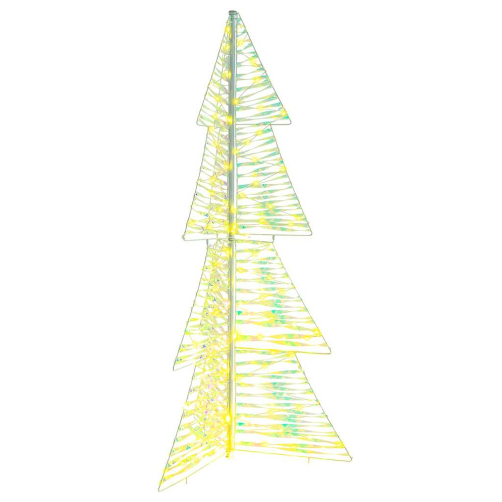 Sapin de noël avec 160 led blanc chaud 150 cm pet