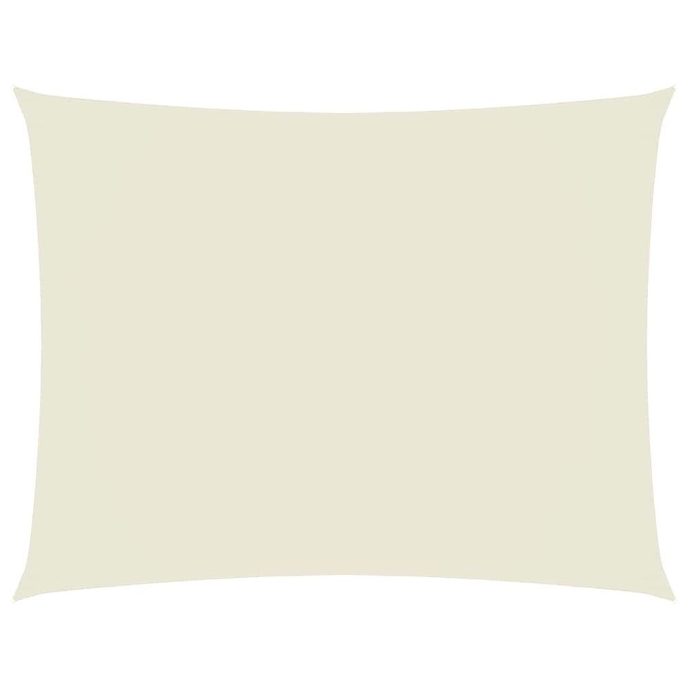 Voile de parasol tissu oxford rectangulaire 2,5x3,5 m crème