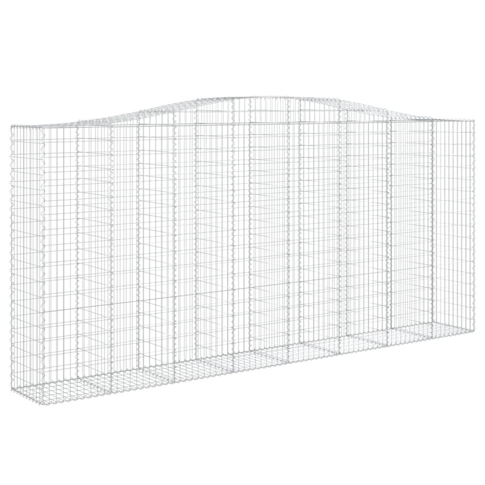Panier de gabions arqué 400x50x180/200 cm fer galvanisé