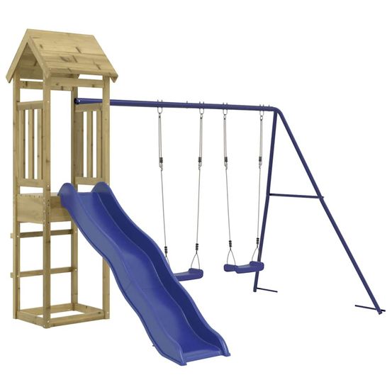 Aire de jeux d'extérieur bois de pin imprégné