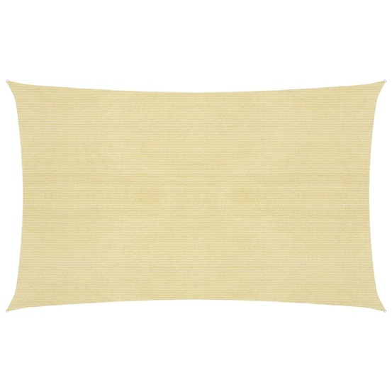 Voile toile d'ombrage parasol 160 g/m² pehd 2 x 4,5 m beige