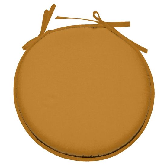 Galette ronde en polyester couleur uni