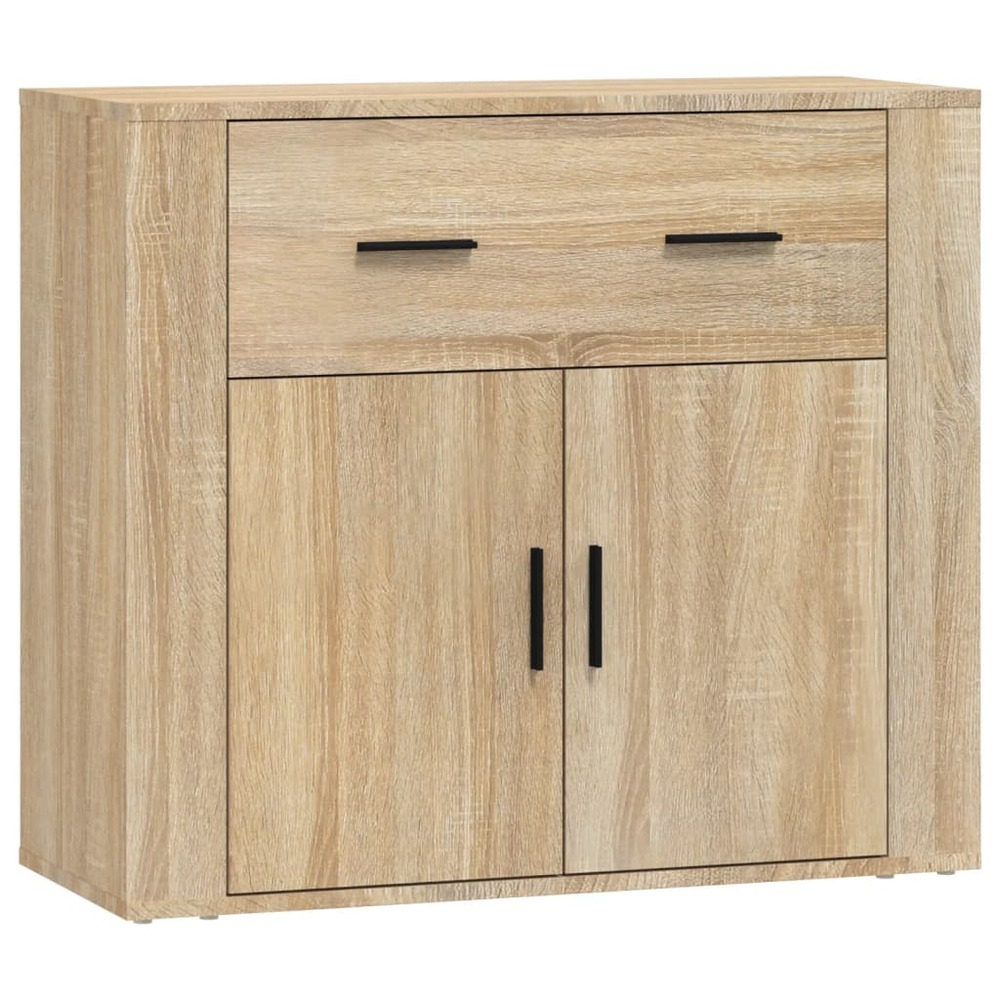 Buffet bahut commode armoire meuble de rangement organisateur cuisine salle de séjour salon sonoma 80 x 33 x 70 cm bois d'ing