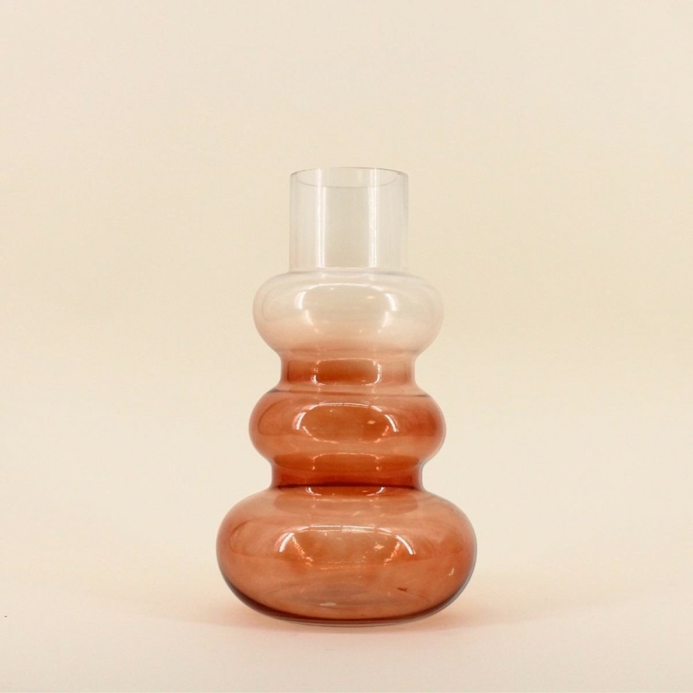 Vase design en verre dégradé 30cm
