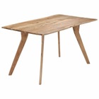 Table de design bois d'acacia massif - 140cm