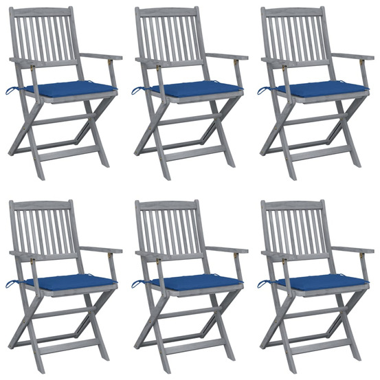 Chaises pliables d'extérieur 6 pcs