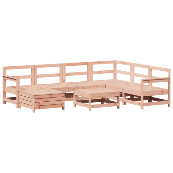 Salon de jardin 8 pcs bois massif sapin de douglas