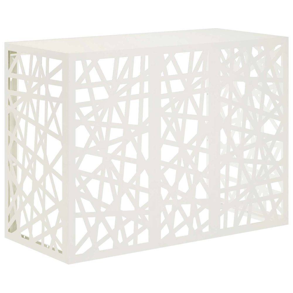 Housse de climatiseur blanc 110 x 50 x 80 cm acier