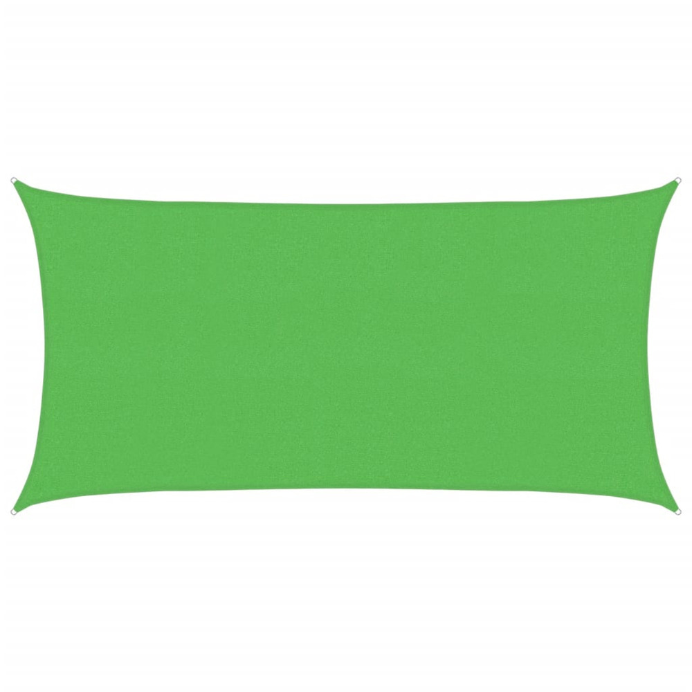 Voile d'ombrage 160 g/m² rectangulaire vert clair 2x3,5 m pehd