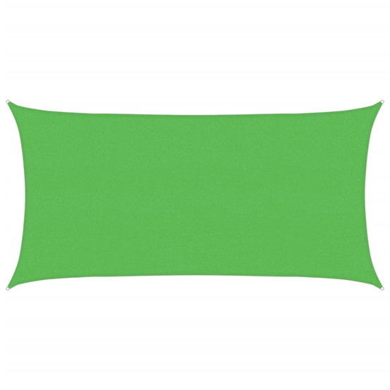 Voile d'ombrage 160 g/m² rectangulaire vert clair 2x3,5 m pehd