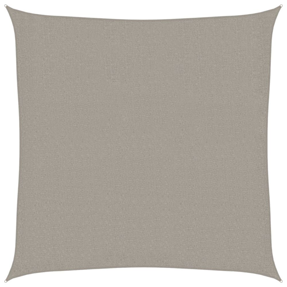 Voile d'ombrage 160 g/m² carré gris clair 2x2 m pehd