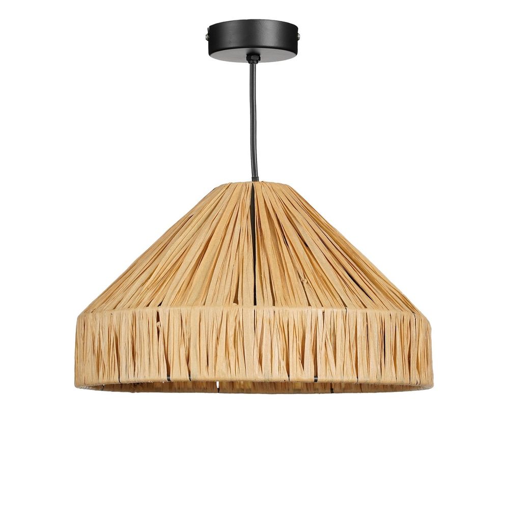Mica decorations elisa lampe suspendue - h18 x ø30 cm - marron clair