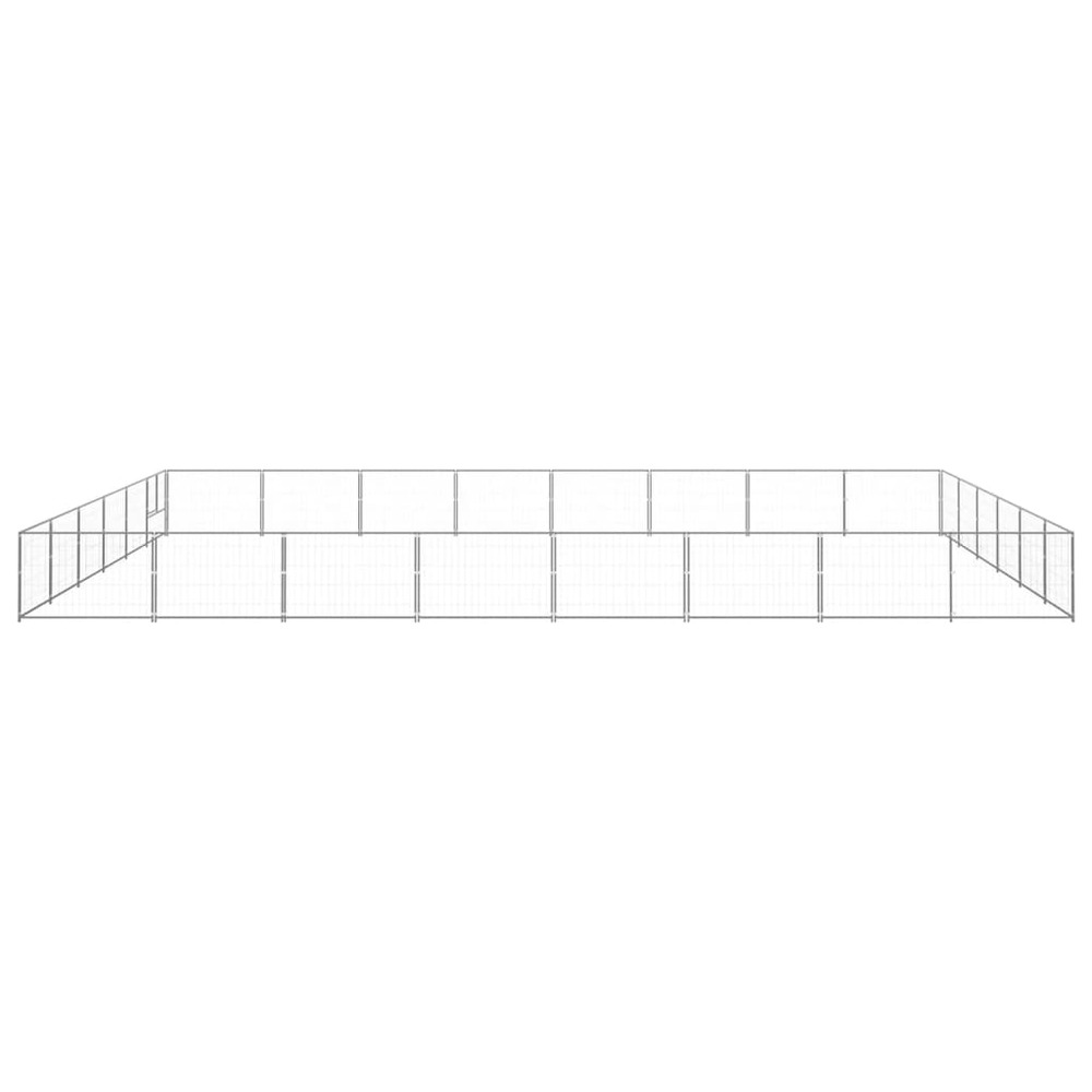 Chenil argenté 48 m² acier
