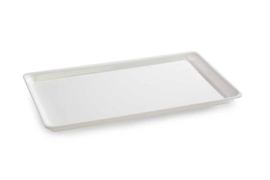 Plat en plexiglas grande surface blanc 415x260x17mm - matériel chr pro