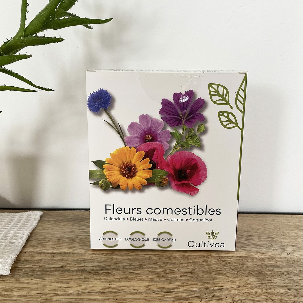 Coffret : je fais pousser mes fleurs comestibles bio