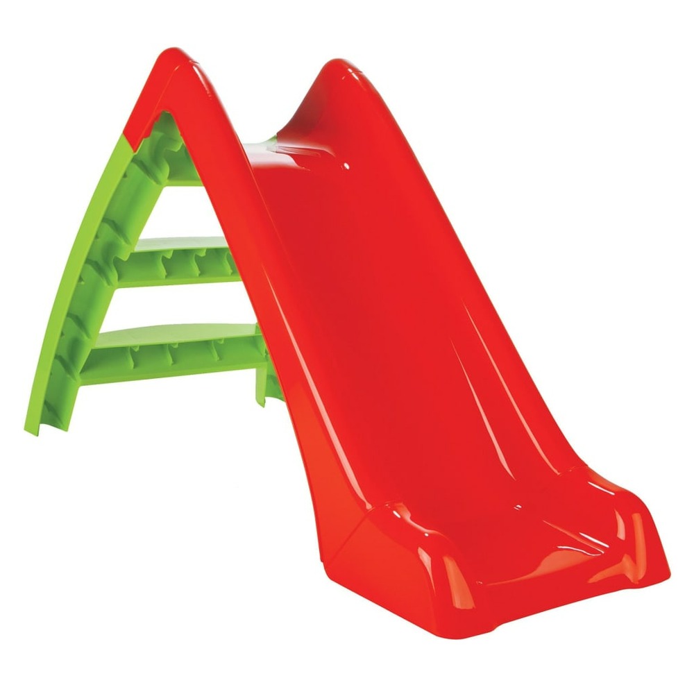 Toboggan d'enfants happy slide rouge et vert