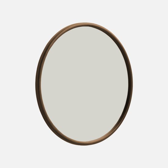 Miroir rond bois d'hévéa ø60cm - ivy