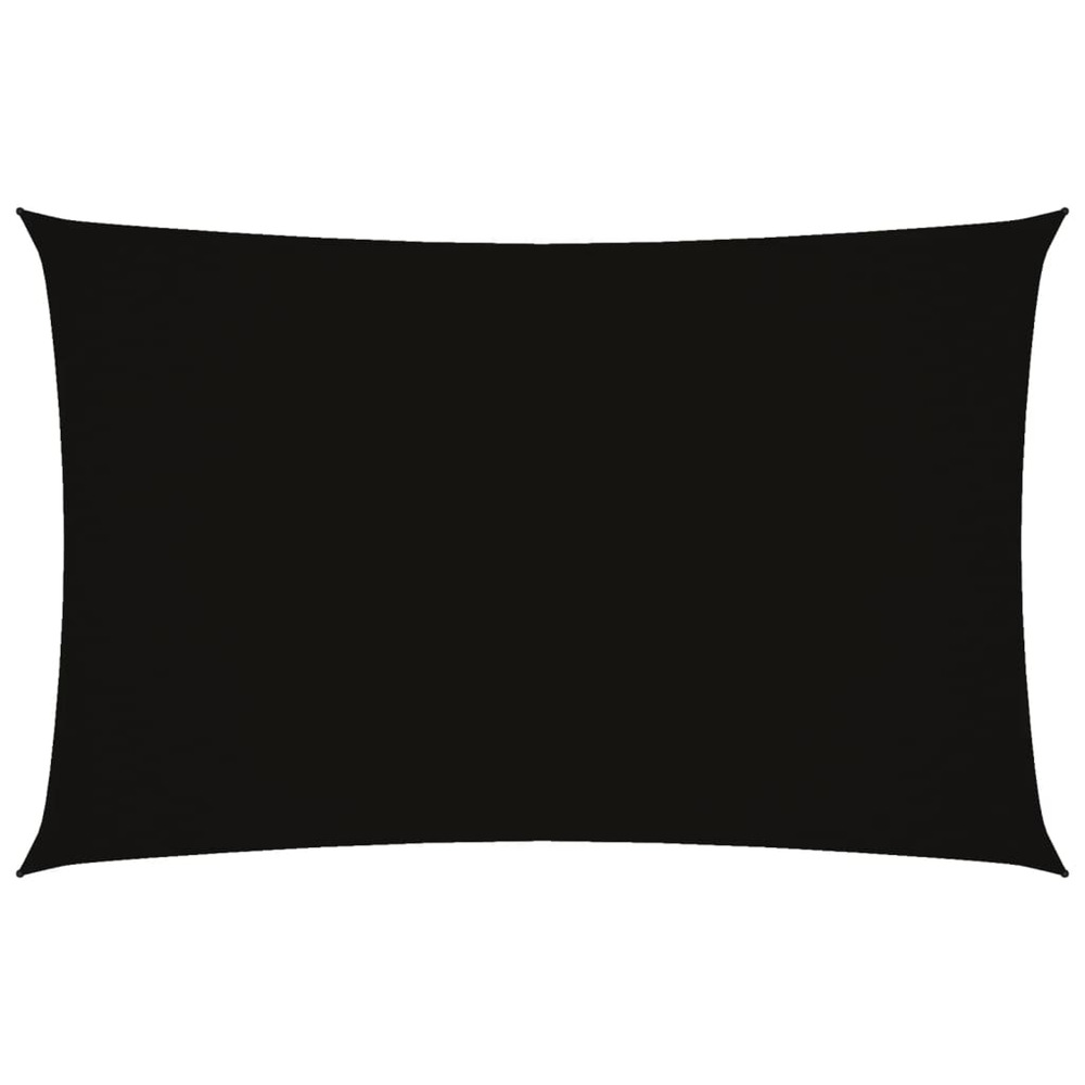 Voile de parasol tissu oxford rectangulaire 2x4,5 m noir