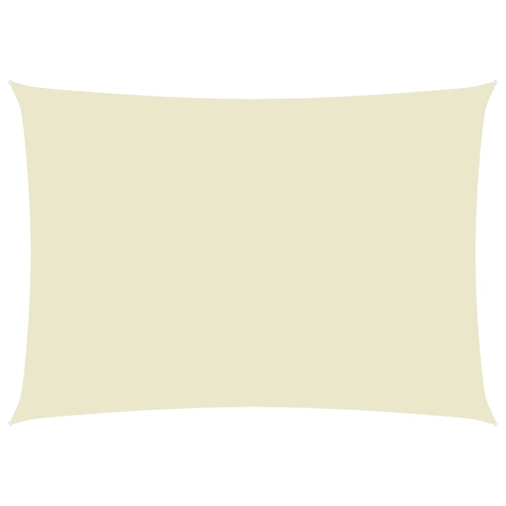 Voile toile d'ombrage parasol tissu oxford rectangulaire 2 x 4,5 m crème
