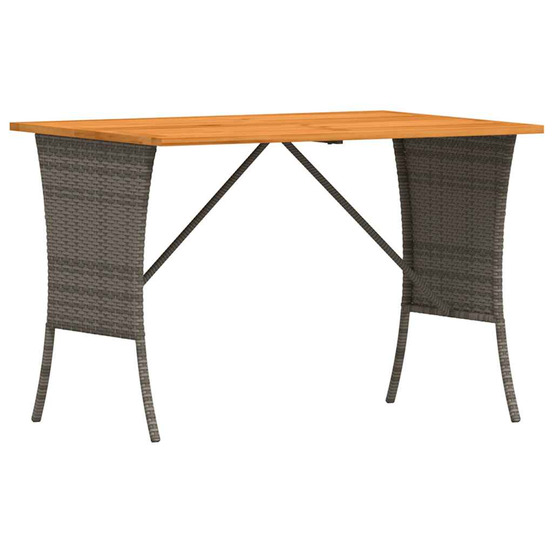 Table de jardin avec dessus en bois d'acacia gris 105x75x72 cm