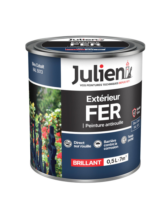 Peinture extérieur fer antirouille 0.5l - julien