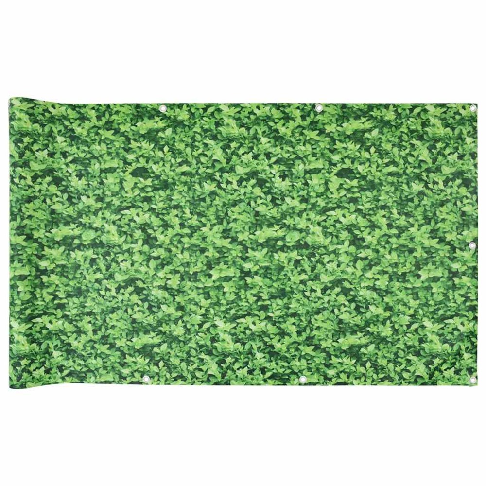 Écran d'intimité de balcon aspect de plante vert 600x120 cm pvc