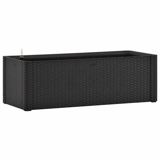 Lit surélevé de jardin système arrosage anthracite 100x43x33 cm