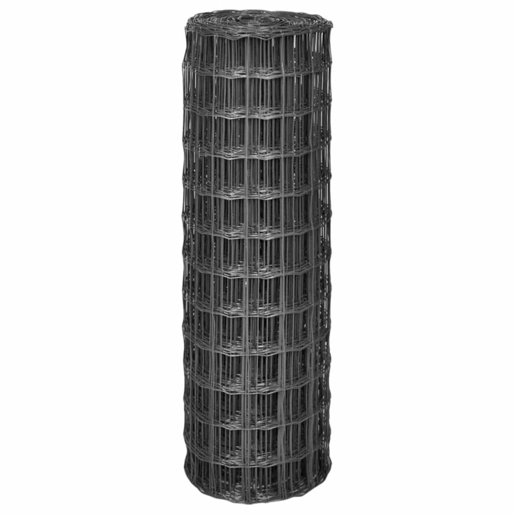 Clôture euro acier 10 x 1,2 m gris