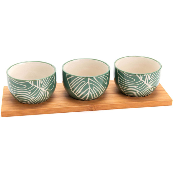 Plateau apéro avec 3 bols natureva