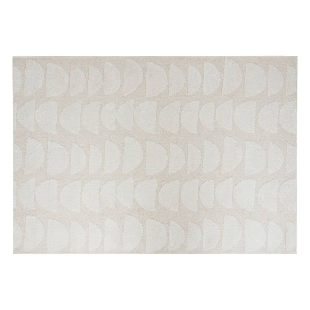 Tapis effet laine anoai blanc 150x100cm