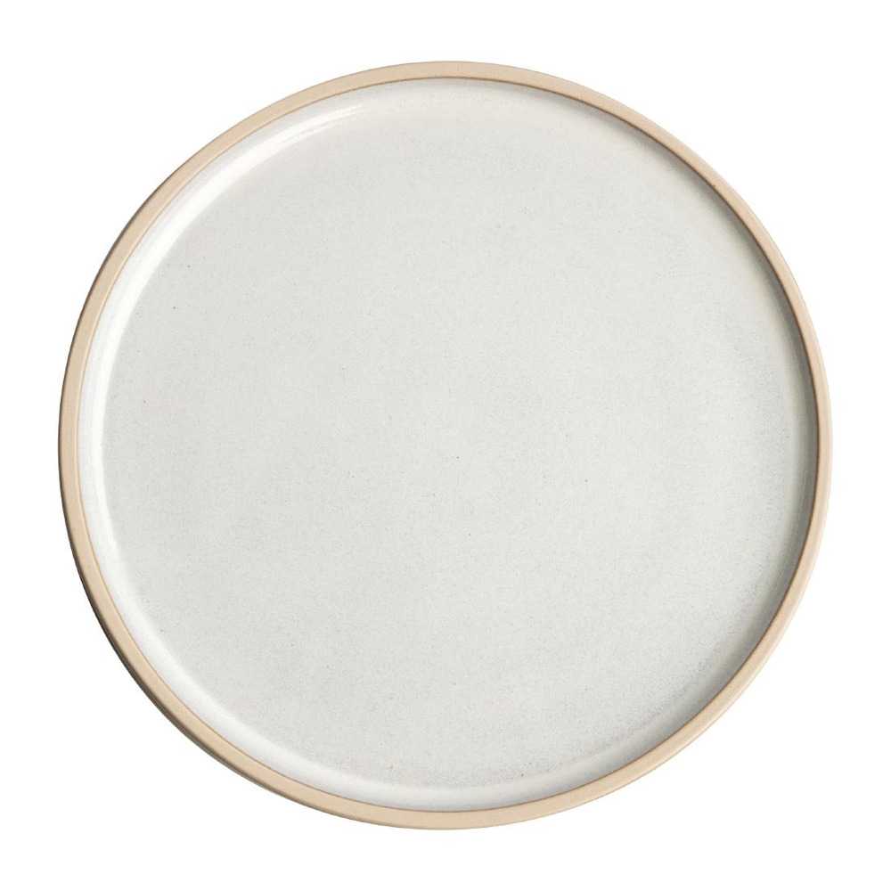 Assiette plate bord droit 180 mm - 6 coloris - lot de 6 - olympia canvas