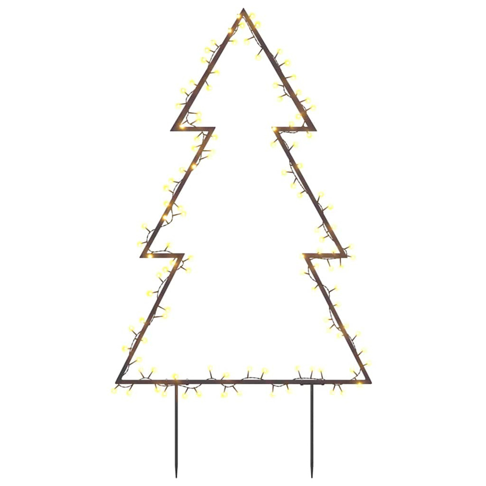 Décoration lumineuse arbre de noël avec piquets 115 led 90 cm