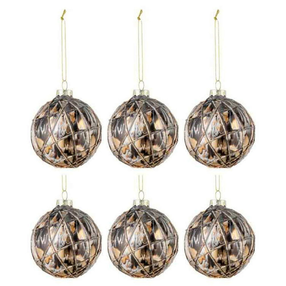 Lot de 6 boules de noël 