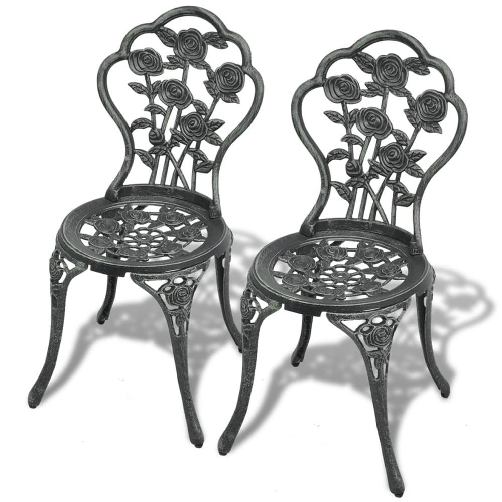 CHAISES DE BISTRO 2 PCS ALUM 2-(866893)