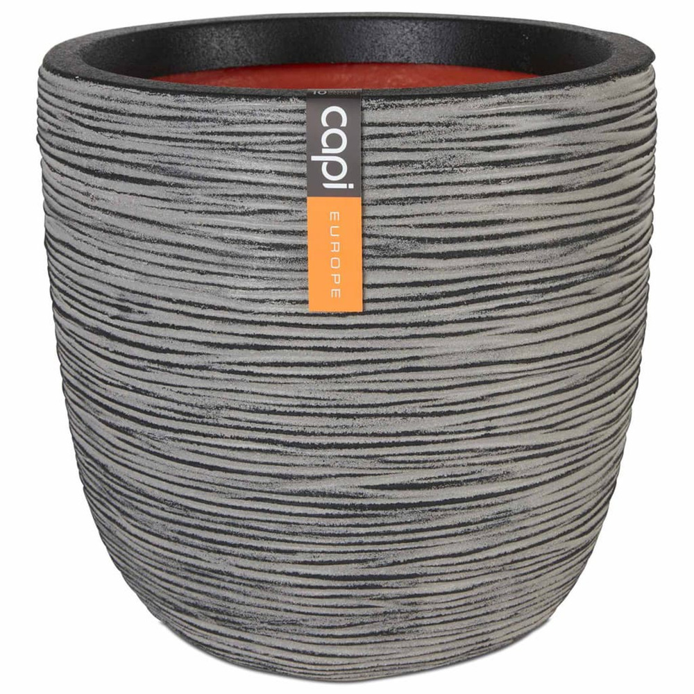 Jardinière nature rib 43 x 41 cm anthracite kofz933